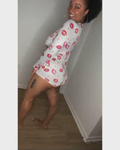 Load and play video in Gallery viewer, “Kiss Me” Pj Romper
