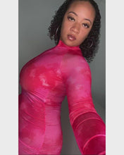 Load and play video in Gallery viewer, Pink Tie Dye Romper
