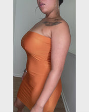 Load and play video in Gallery viewer, Burnt Orange Tube Dress
