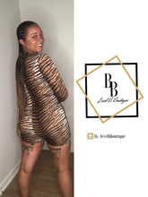 Load image into Gallery viewer, Tiger Print Romper
