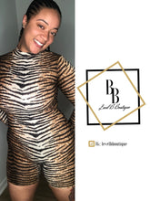 Load image into Gallery viewer, Tiger Print Romper
