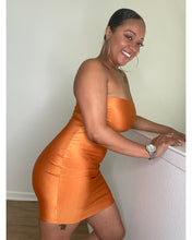 Load image into Gallery viewer, Burnt Orange Tube Dress
