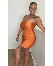 Load image into Gallery viewer, Burnt Orange Tube Dress
