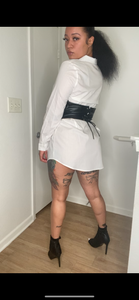 Oversized T Shirt Dress (Belt included)
