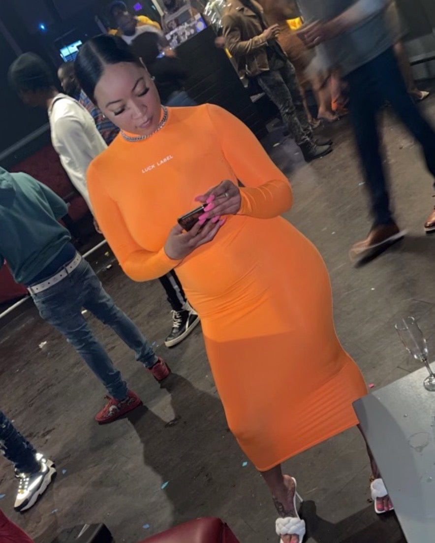 The Body Dress-Orange