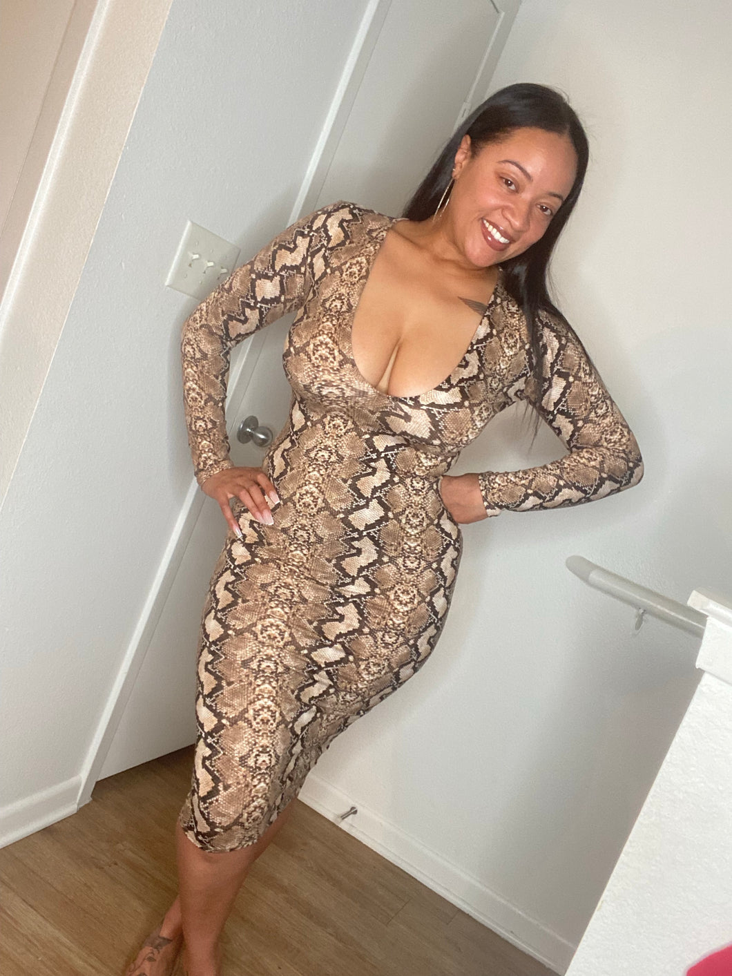 Look Twice Midi Dress