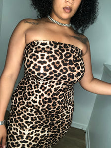 Cheetah tube dress