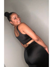 Load image into Gallery viewer, Heading out biker short set in black
