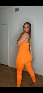 Orange Twist Jumpsuit