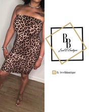 Load image into Gallery viewer, Cheetah tube dress
